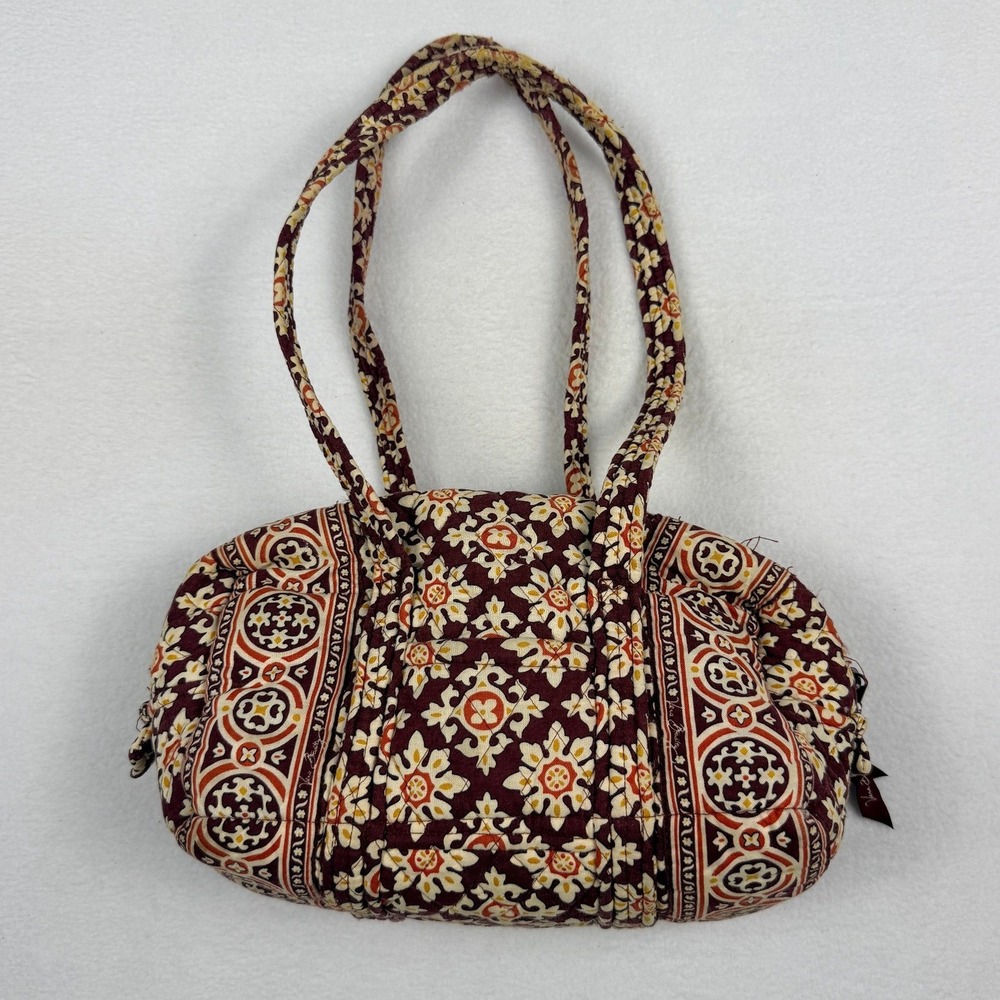 Vera Bradley Medallion Pattern 2006 Mini Zip Shoulder Bag Quilted